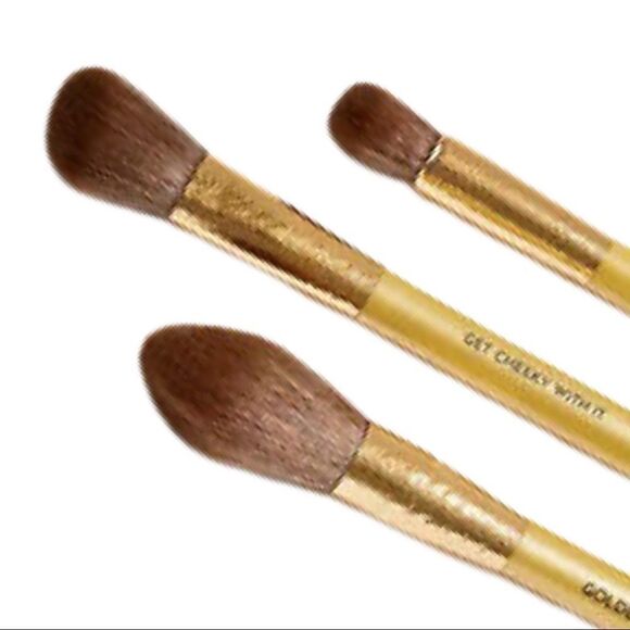 MOTD Gold Goddess Face Makeup Brush Set • NIP - Picture 5 of 7